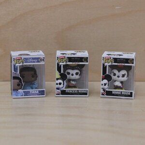 Funko Bitty Pop! Princess Tiana, Princess Minnie, & Minnie Mouse